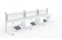 Промышленная мебель GEFESD АТЛАНТ ATL12-8-15-3  построенные в линию из трех столов