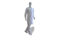 Антистатический халат, мужской, белый ПРОТЕХ Lenn125-MK