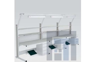 Промышленная мебель GEFESD АТЛАНТ ATL12-8-15-3  построенные в линию из трех столов