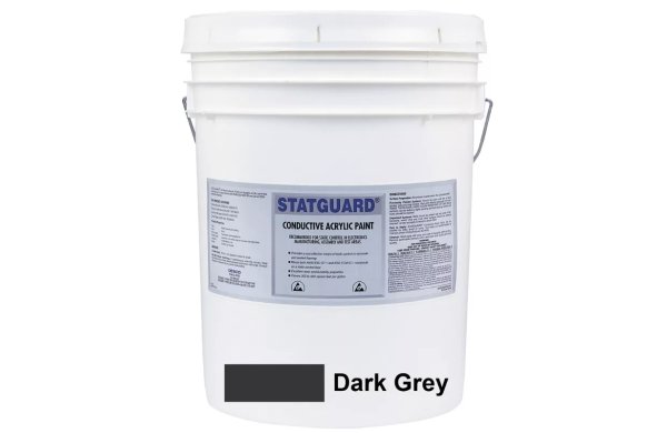Антистатическая краска токопроводящая STATGUARD Desco Europe 71017, акриловая, 19л, серый