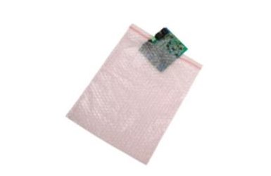 Розовый пузырчатый антистатический пакет VERMASON 202505, 90 мм x 110 мм