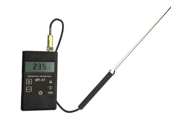 Термометр контактный цифровой с выносным датчиком ЭКСИС ИТ-17 К-02-6-250