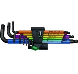 Набор Г-образных ключей, метрических, BlackLaser Knipex 950 SPKL/9 SM N Multicolour