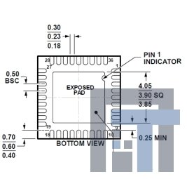 AD7292BCPZ микросхема 10-Bit Monitor and Control System with ADC, DACs, Temperature Sensor, and GPIOs, Analog Devices