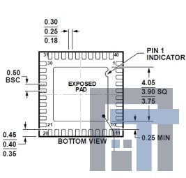 ADAU1977WBCPZ микросхема Quad ADC with Diagnostics, Analog Devices