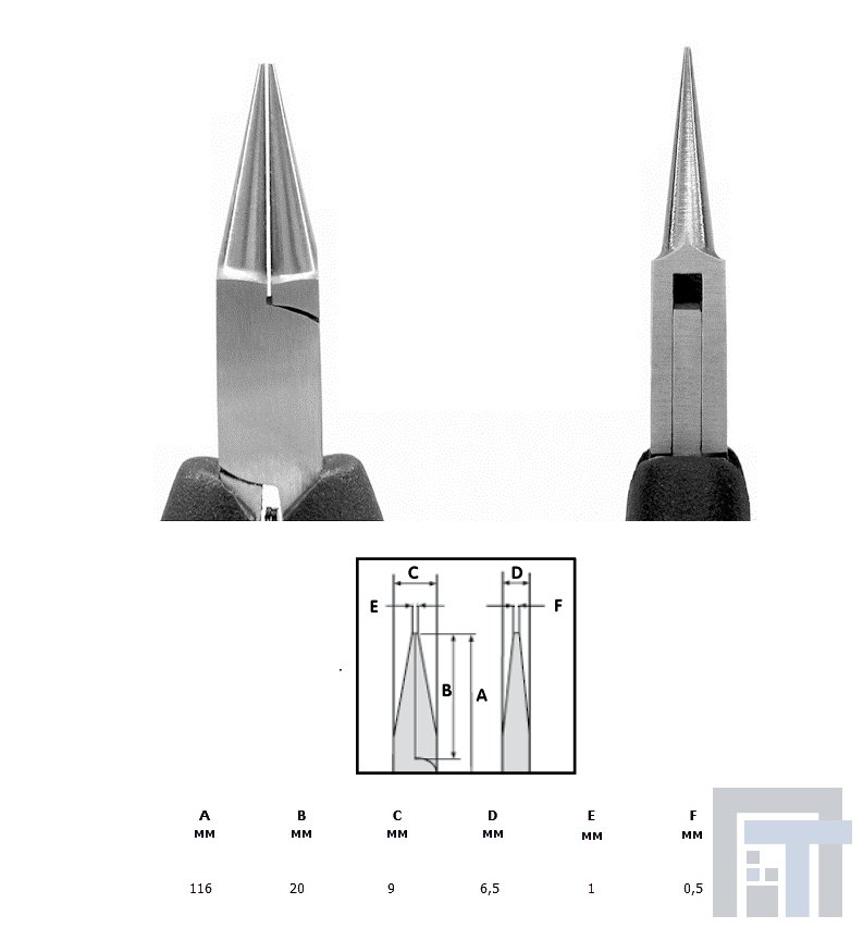 Плоскогубцы с круглыми губками Larson 3041