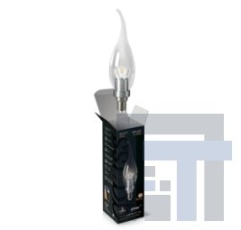Светодиодная лампа gauss свеча на ветру прозрачная 3W Varton HA104201103