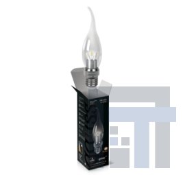 Светодиодная лампа gauss свеча на ветру прозрачная 3W Varton HA104202103
