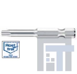 Бит из высококачественной стали, TORX, форма E 6,3 Wiha 7045ST