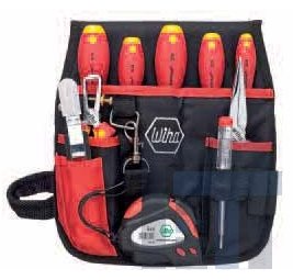 Инструментальный набор для электриков в поясной сумке, 10 предметов Wiha 9300-012