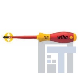 Отвертка диэлектрическая шлицевая Wiha SoftFinish 3241