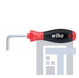 Изогнутая отвертка с шестигранником Wiha SoftFinish 357