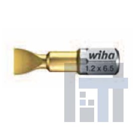 Бит TiN Torsion, шлиц, форма C 6,3 Wiha 7010 TiN