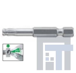 Бит Professional, TORX со сферической головкой, форма E 6,3 Wiha 7045BE