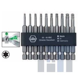 Биты Standard TORX со сферической головкой Wiha 7045BE 9570