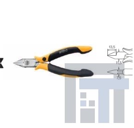 Бокорезы Professional ESD с пружиной для удержания проволоки Wiha Z 41 4 04