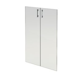 Комплект стеклянных дверей АРГО А-стл304 прозр. (71х115)