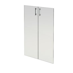 Комплект стеклянных дверей АРГО А-стл310 прозр. (71х112)