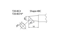 Hakko T20-BC4,T20-BCF4 Shape-4BC