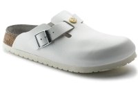 Антистатические сабо белые Birkenstock Boston ESD