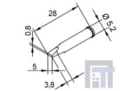 Наконечник ERSA 102CDLF50 (для паяльников iTool, iTool nano)