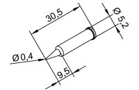 Наконечник ERSA 102PDLF04  (для паяльников iTool, iTool nano)