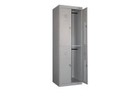 Металлический шкаф для одежды с 2 дверями МЕТАЛЛ-ЗАВОД ШРК-24-600