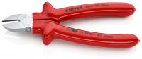 Бокорезы VDE, 180 мм, хром, обливные диэлектрические ручки Knipex 70 07 180