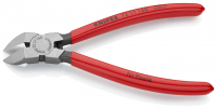 Бокорезы для пластика, губки 45°, пружина, 160 мм, обливные ручки, SB Knipex 72 11 160 SB