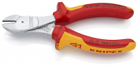 Бокорезы особо мощные VDE, 160 мм, хром, 2-комп диэлектрические ручки, SB Knipex 74 06 160 SB