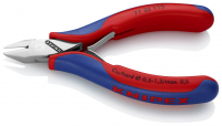 Бокорезы для электроники, острая головка, 115 мм, 2-комп ручки…1 Knipex 77 32 115