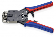 Пресс-клещи для штекеров RJ, 3 гнезда, RJ 10 (4-pin), RJ 11/12 (6-pin), RJ 45 (8-pin), 200 мм, SB Knipex 97 51 12 SB