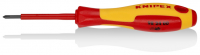 Отвёртка VDE Phillips PH0 x 60 мм, длина 162 мм, диэлектрическая Knipex 98 24 00