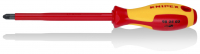 Отвёртка VDE Pozidriv PZ3 x 150 мм, длина 270 мм, диэлектрическая Knipex 98 25 03