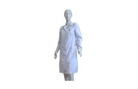 Антистатический халат, укороченный, женский, белый ПРОТЕХ Lenn125-WU