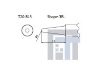 Сменный наконечник Hakko T20-BL3 Shape-3BL