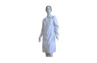 Антистатический халат, женский, белый ПРОТЕХ Lenn125-W