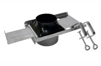 Струбцина с шибером крепления дымоприемника Тайфун 75мм-ф100