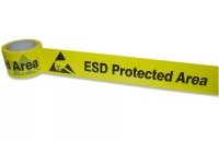 Клейкая лента (скотч) желтого цвета с маркировкой ESD Vermason 210300