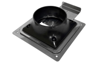 Ввод с фланцем и шибером под дымоприемник для Тайфун-500