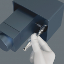 8005 Zyklop Mini 2 Tрещотка для прямого присоединения торцевых головок Zyklop, 107 мм, 11 мм HEX Wera WE-003660