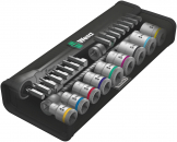 8100 SB 11 Zyklop Metal Switch Imperial Набор головок торцевых и бит с трещоткой, реверс, 3/8, 29 пр. Wera WE-004051