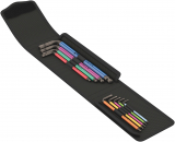 950/9 SPKL Hex-Plus Multicolour Imperial BlackLaser 1 Набор ключей Г-образных, с шаром, 9 пр., HEX Wera WE-022639