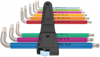 3950/9 Hex-Plus Multicolour Imperial Stainless 1 Набор ключей Г-образных, нержавеющая сталь, 9 пр., HEX Wera WE-022860