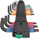 950/9 SPKS Hex-Plus Multicolour BlackLaser 2 Набор ключей Г-образных, с шаром, 9 пр., HEX Wera WE-133164