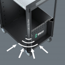 9705 Tool Rebel Stainless 1 Тележка инструментальная из нержавеющей стали, 177 пр., укомплектованная Wera WE-150135