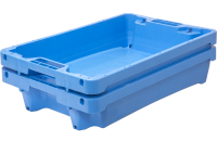 Ящик сплошной 600×400×125 Tara Filet box 7-10 blue