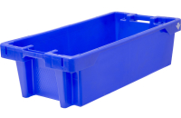 Ящик сплошной 800×400×225 Tara Euro-Fish box 25 blue