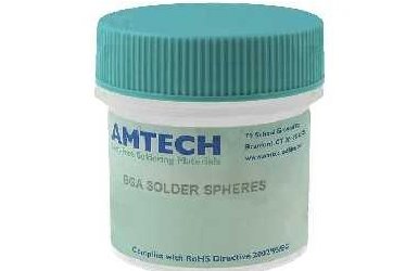 Припой-шарики BGA Amtech ABGA-SAC305-16 Sn96,5Ag3,0Cu0,5 0,4 мм, 250000шт. Припой-шарики BGA Amtech ABGA-SAC305-16 Sn96,5Ag3,0Cu0,5 0,4 мм, 250000шт.