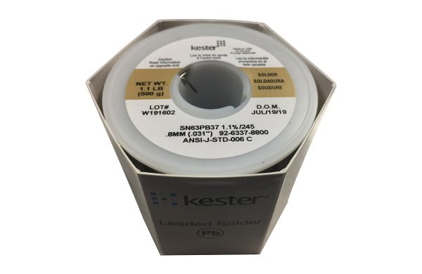 Трубчатый припой KESTER 245 50 Sn63Pb37 0.8 mm, 500 гр